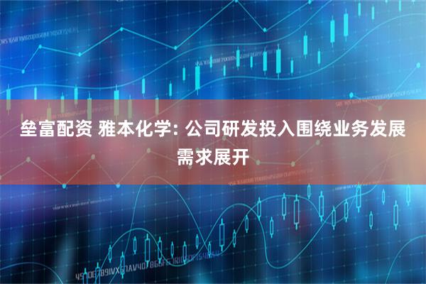 垒富配资 雅本化学: 公司研发投入围绕业务发展需求展开