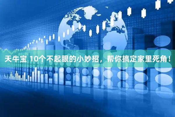天牛宝 10个不起眼的小妙招，帮你搞定家里死角！